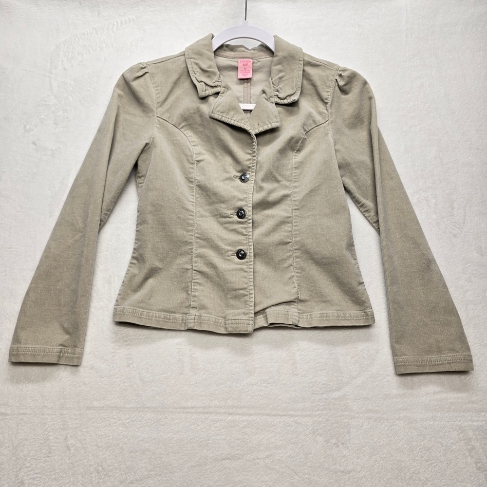Copper Key Corduroy Blazer‎ Jacket Tan Fitted Stretch 12